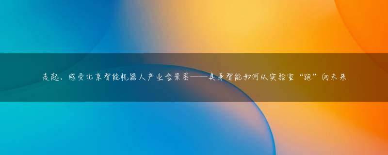 走起，感受北京智能机器人产业全景图——具身智能如何从实验室“跑”向未来